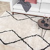Teppich Hochflor - Sensa Double Creme Schwarz - thumbnail 3