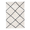 Teppich Hochflor - Sensa Lines Creme Schwarz - thumbnail 1