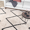 Teppich Hochflor - Sensa Square Creme Schwarz - thumbnail 3