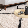 Teppich Hochflor - Sensa Square Creme Schwarz - thumbnail 4