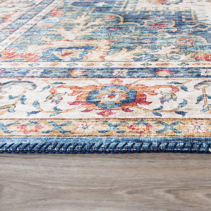 Teppich Vintage - Azara Hellblau - 4