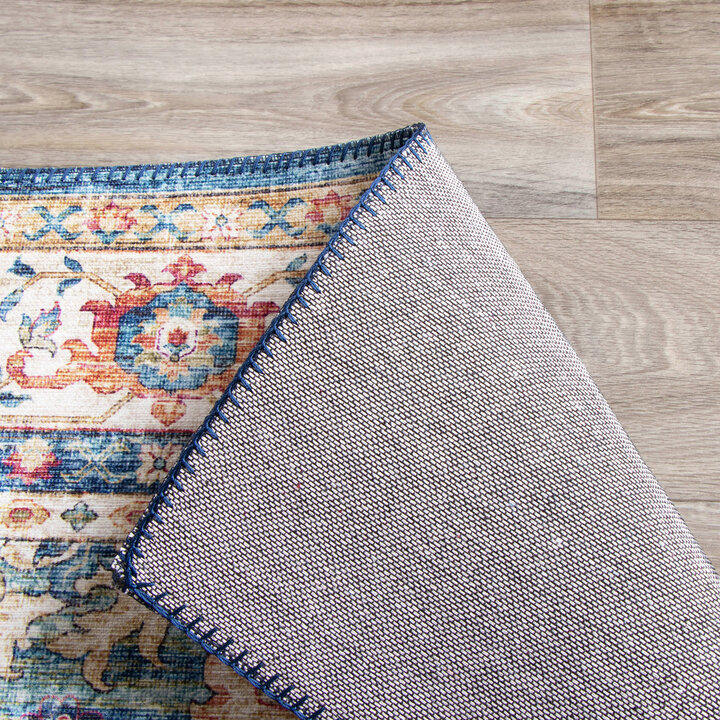 Teppich Vintage - Azara Hellblau - 7