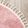 Teppich Hochflor Rund - Lofty Fringe Rosa - thumbnail 4