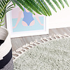 Teppich Hochflor Rund - Lofty Fringe Mint - thumbnail 4