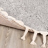Teppich Hochflor Rund - Lofty Fringe Hellgrau - thumbnail 5