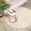 Teppich Hochflor Rund - Lofty Fringe Creme Weiß - thumbnail 3