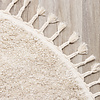 Teppich Hochflor Rund - Lofty Fringe Creme Weiß - thumbnail 4