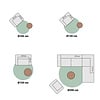 Teppich Hochflor Rund - Lofty Fringe Creme Weiß - thumbnail 7