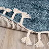 Teppich Hochflor Rund - Lofty Fringe Blau - thumbnail 6