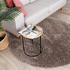 Teppich Hochflor Rund - Lofty Taupe - thumbnail 3