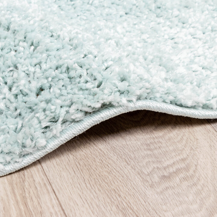 Teppich Hochflor - Lofty Hellblau Türkis - 7