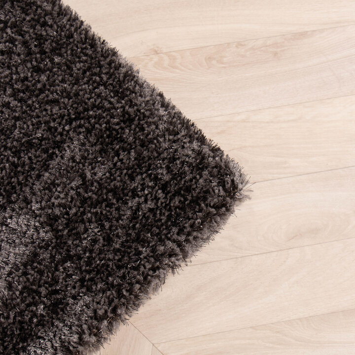 Hochflor Teppich - Glazy Anthrazit - 5
