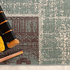 Teppich Vintage - Spring Patchwork Grün Grau - thumbnail 6