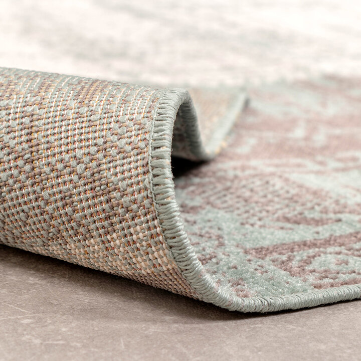 Teppich Vintage - Spring Patchwork Grün Grau - 8