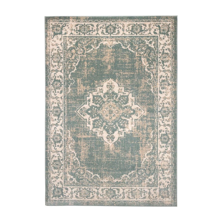 Teppich Vintage - Spring Medaillon Grün Creme - 1