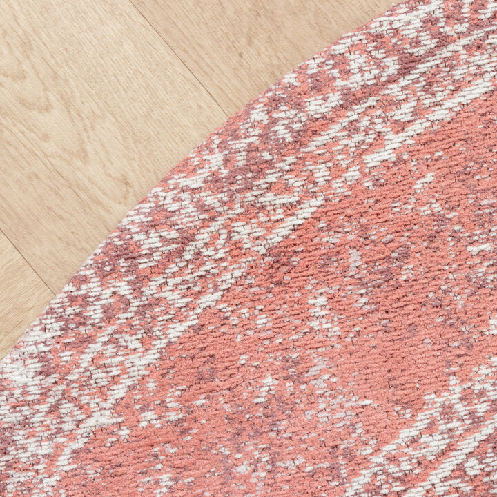 Teppich Vintage Rund - Admire Rosa - 5