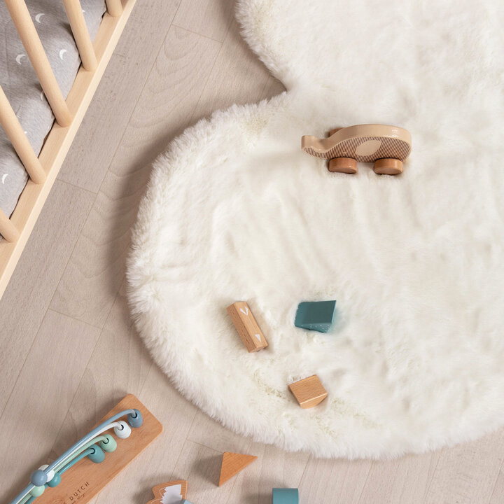 Kinderteppich - Huggy Herz Weiß - 3