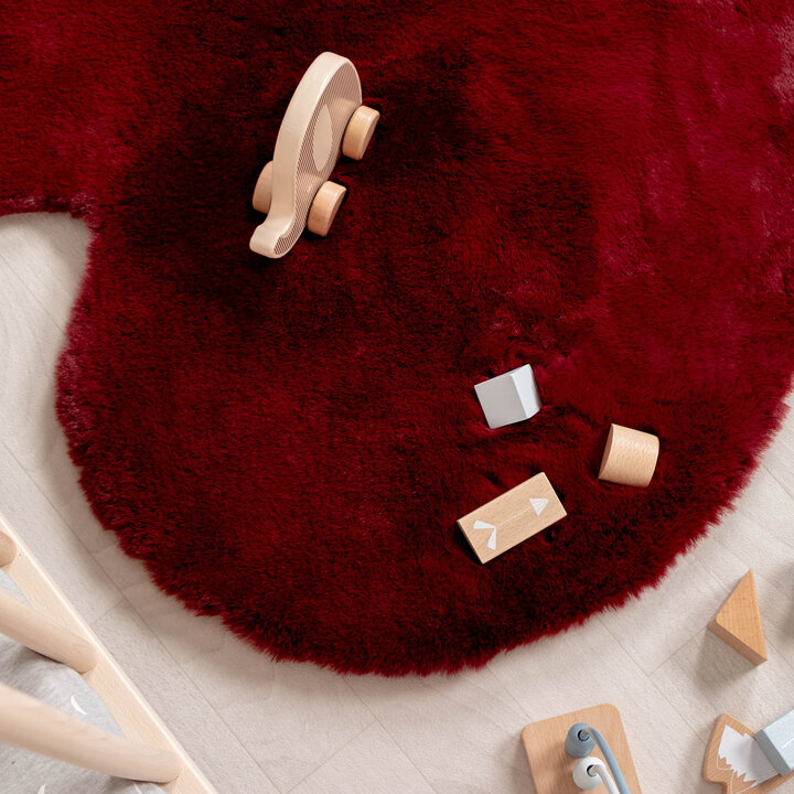 Kinderteppich - Huggy Herz Rot - 4