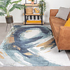 Moderner Teppich - Strong Brush Blau Gelb - thumbnail