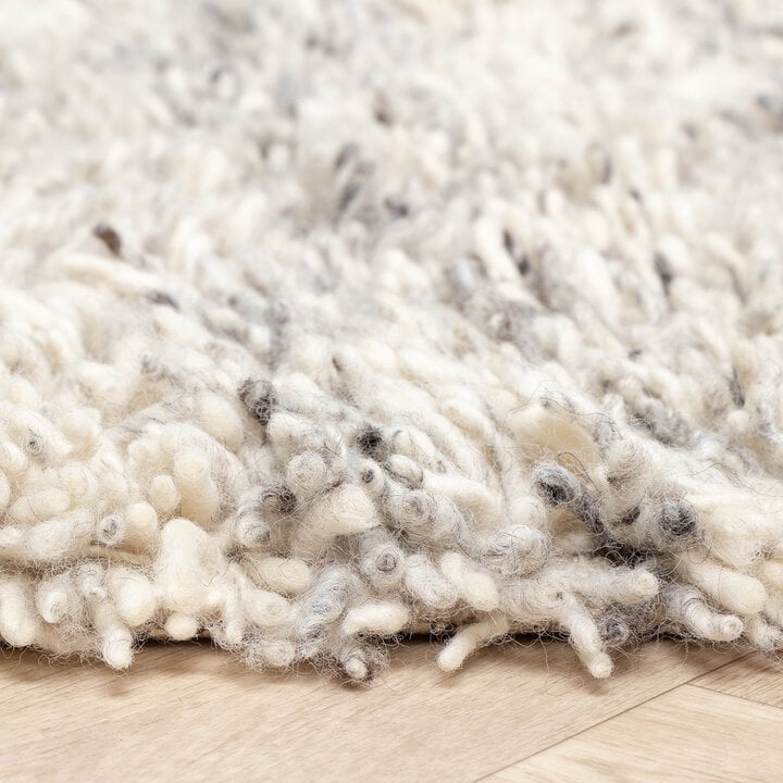 Hochflor Wollteppich - Royal Creme Grau - 8