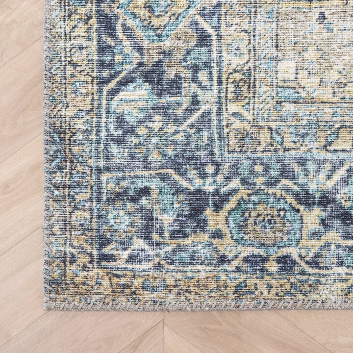 Teppich Vintage - Lugan Hellblau - 4