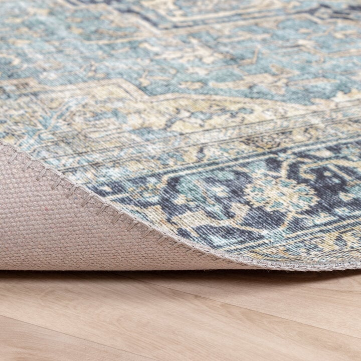 Teppich Vintage - Lugan Hellblau - 5