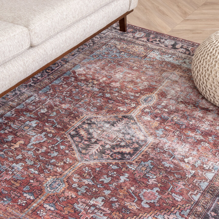 Teppich Vintage - Lugan Bordeaux Rot - 2