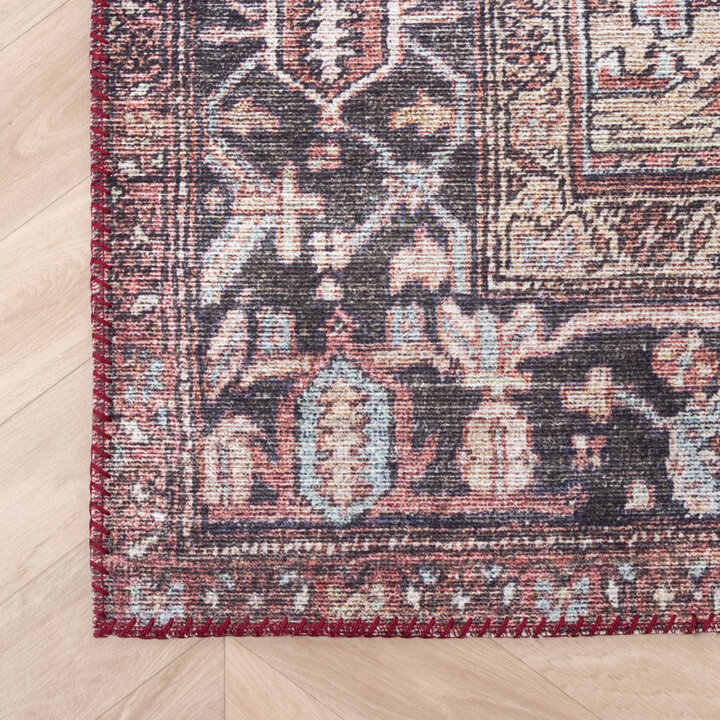 Teppich Vintage - Lugan Bordeaux Rot - 4