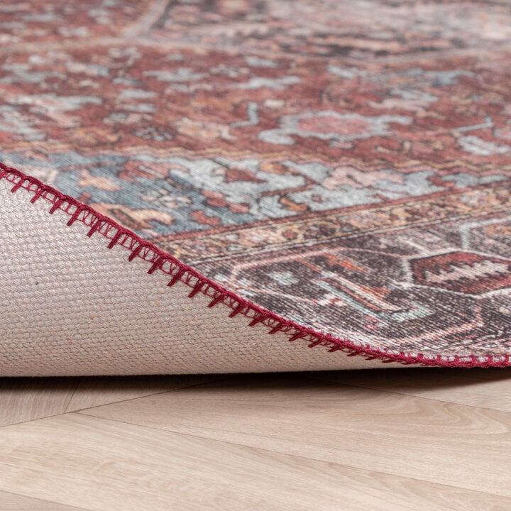 Teppich Vintage - Lugan Bordeaux Rot - 5