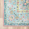 Teppich Vintage - Lily Medaillon Hellblau Türkis - thumbnail 6