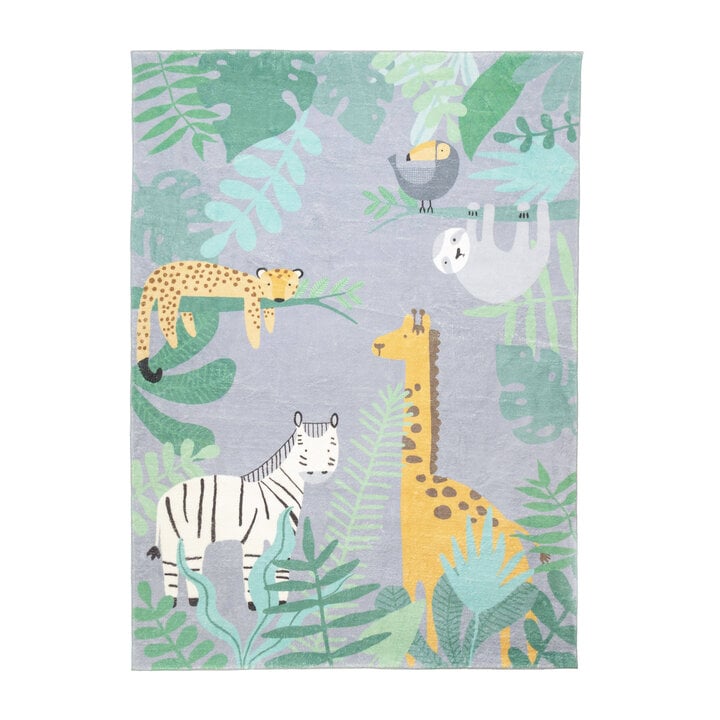 Kinderteppich - Jungle Giraffe Bunt - 1