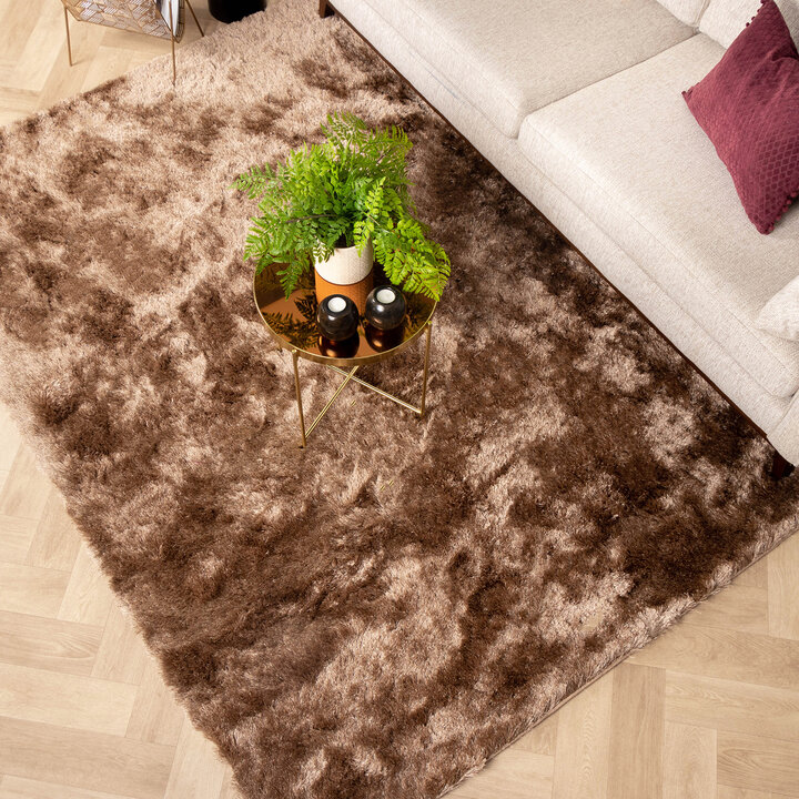 Hochflor Teppich - Glorious Taupe - 3