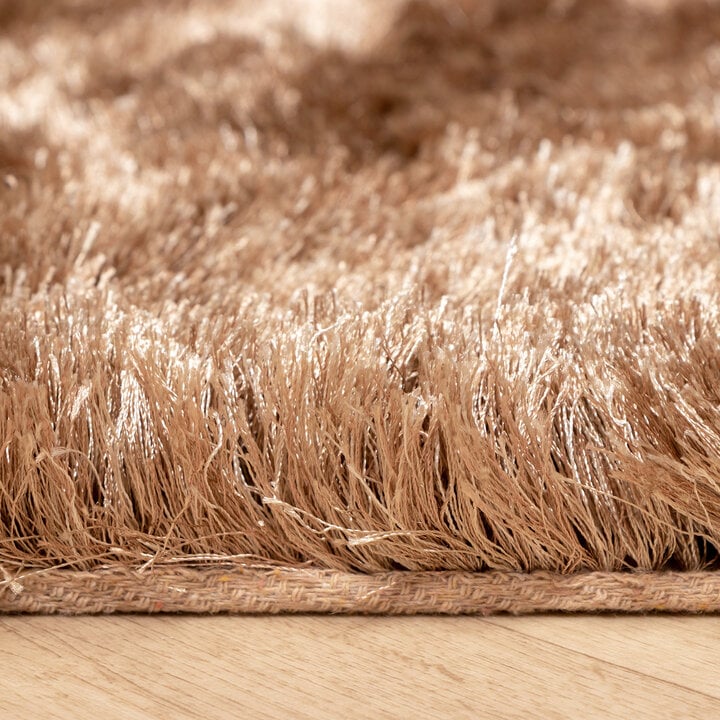 Hochflor Teppich - Glorious Taupe - 6