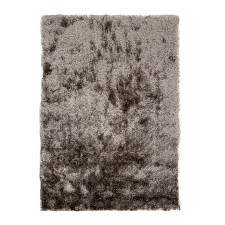 Hochflor Teppich - Glorious Silber Grau - 1