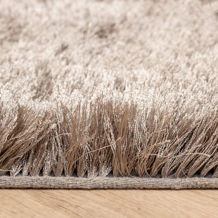 Hochflor Teppich - Glorious Silber Grau - 6