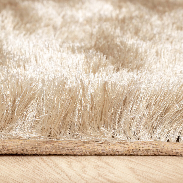 Hochflor Teppich - Glorious Champagner Creme - 6