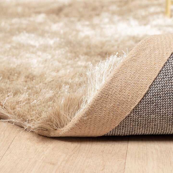 Hochflor Teppich - Glorious Champagner Creme - 7