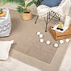 In- & Outdoor Jute Teppich - Fora Edge Natural - thumbnail