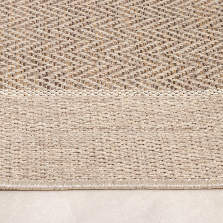 In- & Outdoor Jute Teppich - Fora Edge Natural - 5