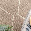 In- & Outdoor Jute Teppich - Fora Lines Natural - thumbnail 3