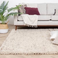 Hochflor Wollteppich - Royal Creme Meliert
