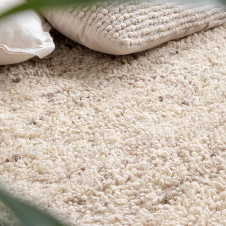 Hochflor Wollteppich - Royal Creme Meliert - 4