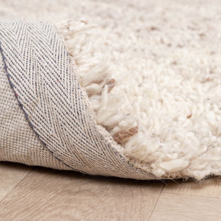 Hochflor Wollteppich - Royal Creme Meliert - 8