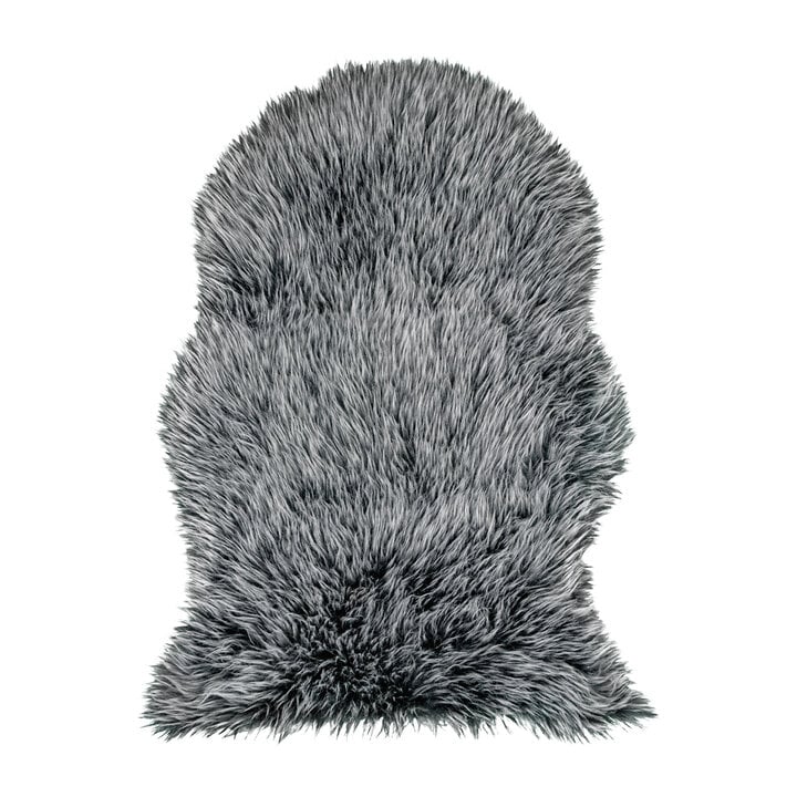 Lammfell - Elly Dunkelgrau - 1