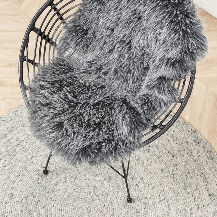 Lammfell - Elly Dunkelgrau - 3