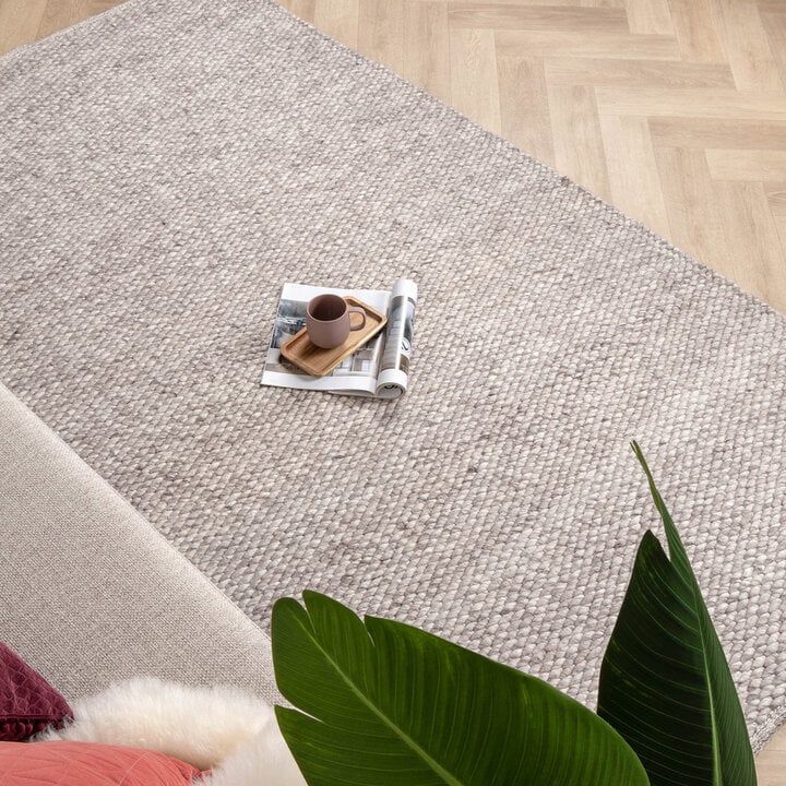 Wollteppich - Brilliant Hellgrau - 3