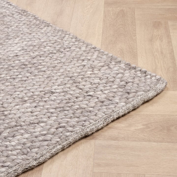 Wollteppich - Brilliant Hellgrau - 5