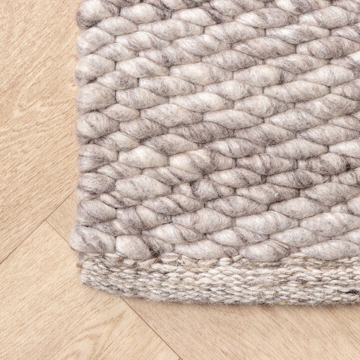 Wollteppich - Brilliant Hellgrau - 6