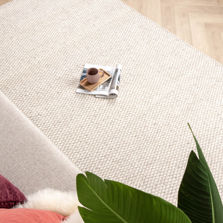 Wollteppich - Brilliant Creme Weiß - 3