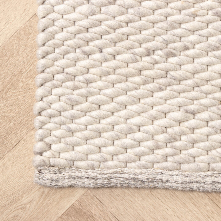 Wollteppich - Brilliant Creme Weiß - 5